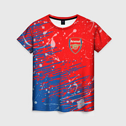 Футболка женская Arsenal: Фирменные цвета, цвет: 3D-принт