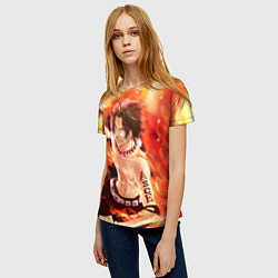 Футболка женская ONE PIECE ASCE HERO, цвет: 3D-принт — фото 2