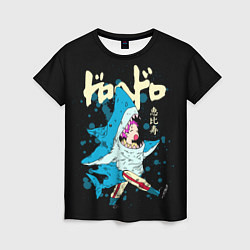 Футболка женская DOROHEDORO: Эбису в костюме акулы, цвет: 3D-принт