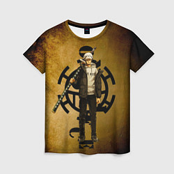 Женская футболка Трафальгар Ло One Piece c нодати