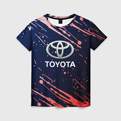 Футболка женская Toyota градиент, цвет: 3D-принт
