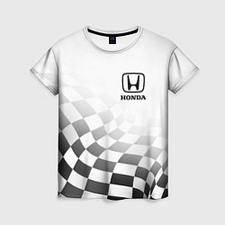 Женская футболка HONDA, ХОНДА СПОРТ, ФИНИШНЫЙ ФЛАГ