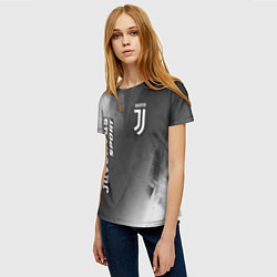 Футболка женская ЮВЕНТУС Juventus Sport Абстракция, цвет: 3D-принт — фото 2