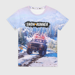 Женская футболка SnowRunner Гонки по бездорожью