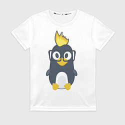 Женская футболка Linux пингвин Талисман для программистов