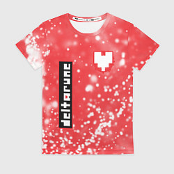 Женская футболка DELTARUNE Частицы