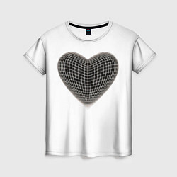 Футболка женская HEART PRINT, цвет: 3D-принт