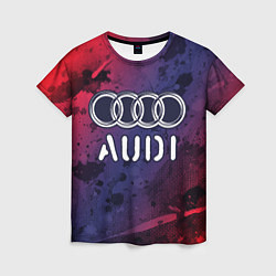 Футболка женская AUDI Audi Краски, цвет: 3D-принт
