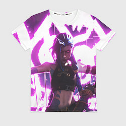 Футболка женская Arcane League Of Legends JINX NEON, цвет: 3D-принт