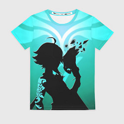 Футболка женская СЯО ГЕНШИН XIAO, цвет: 3D-принт