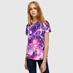 Футболка женская Genshin Impact - Яэ и Эи, цвет: 3D-принт — фото 2