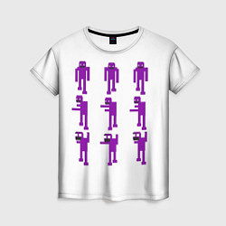Футболка женская Five Nights At Freddys purple guy, цвет: 3D-принт