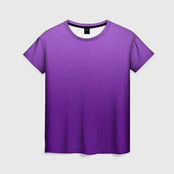 Футболка женская Красивый фиолетовый градиент, цвет: 3D-принт