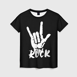 Футболка женская РОК - ROCK, цвет: 3D-принт