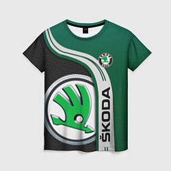 Женская футболка SKODA AUTO ШКОДА АВТО