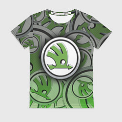 Женская футболка Skoda Carbone Pattern