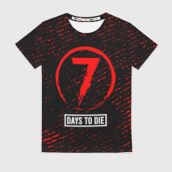 Футболка женская 7 DAYS TO DIE Минимал, цвет: 3D-принт
