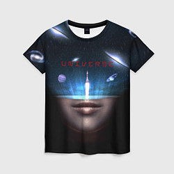 Женская футболка Universe galaxy