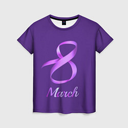 Женская футболка 8 March