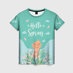 Женская футболка Hello spring
