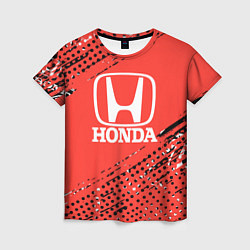 Футболка женская HONDA хонда sport, цвет: 3D-принт