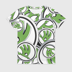 Женская футболка Skoda Шкода Pattern