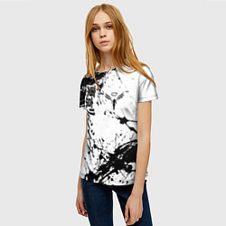 Футболка женская Токийские мстители Tokyo Revengers logo краска, цвет: 3D-принт — фото 2