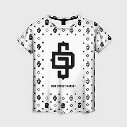 Женская футболка Узор White Dope Street Market