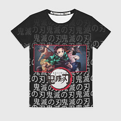 Футболка женская Клинок, рассекающий демонов Аниме, цвет: 3D-принт