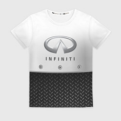 Женская футболка Infiniti сталь