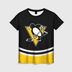 Футболка женская Pittsburgh Penguins Питтсбург Пингвинз, цвет: 3D-принт