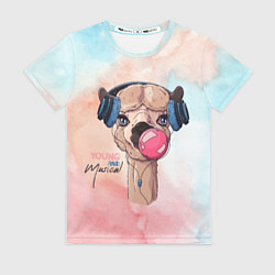 Футболка женская Young musical, цвет: 3D-принт