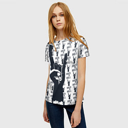 Футболка женская Рок-н-ролл жив, цвет: 3D-принт — фото 2