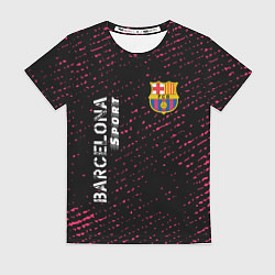 Футболка женская БАРСЕЛОНА Barcelona Sport - Потертости, цвет: 3D-принт