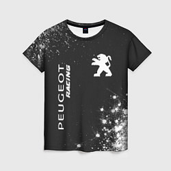 Футболка женская PEUGEOT Racing - Краска, цвет: 3D-принт