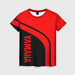 Футболка женская ЯМАХА - YAMAHA КРАСНЫЙ СТИЛЬ, цвет: 3D-принт