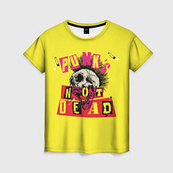 Женская футболка Punks Not Dead - Панки Хой!