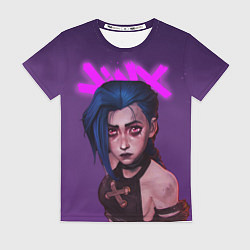 Футболка женская ARCANE League Of Legends JINX, цвет: 3D-принт