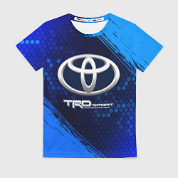 Футболка женская ТОЙОТА TRD SPORT - Краска 9, цвет: 3D-принт