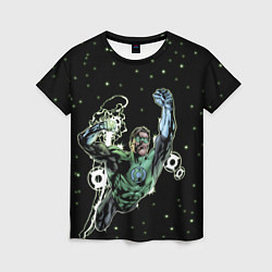 Женская футболка Космический защитник - Зеленый Фонарь
