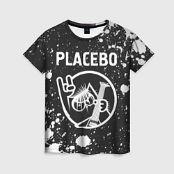 Футболка женская Placebo - КОТ - Брызги, цвет: 3D-принт