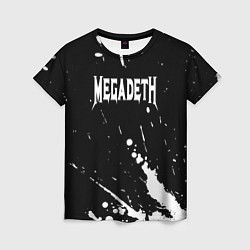 Женская футболка Megadeth