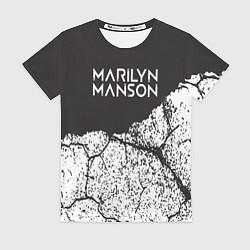 Футболка женская Marilyn manson, цвет: 3D-принт
