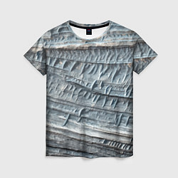 Женская футболка Текстура скалы Mountain Stone
