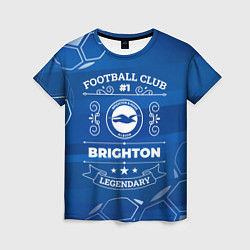 Футболка женская Brighton FC 1, цвет: 3D-принт