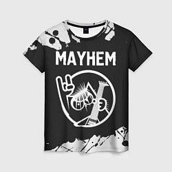 Футболка женская Mayhem КОТ Краска, цвет: 3D-принт