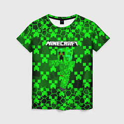 Футболка женская Minecraft КРИПЕРЫ, цвет: 3D-принт