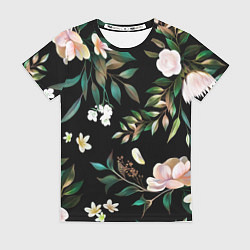 Футболка женская Цветы Полуночный Сад, цвет: 3D-принт