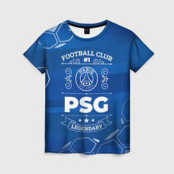 Футболка женская PSG FC 1, цвет: 3D-принт