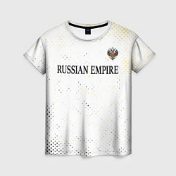 Футболка женская RUSSIAN EMPIRE - ГЕРБ Гранж FS, цвет: 3D-принт